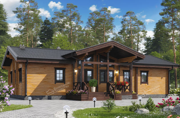 Дом из клееного бруса VZ-344 